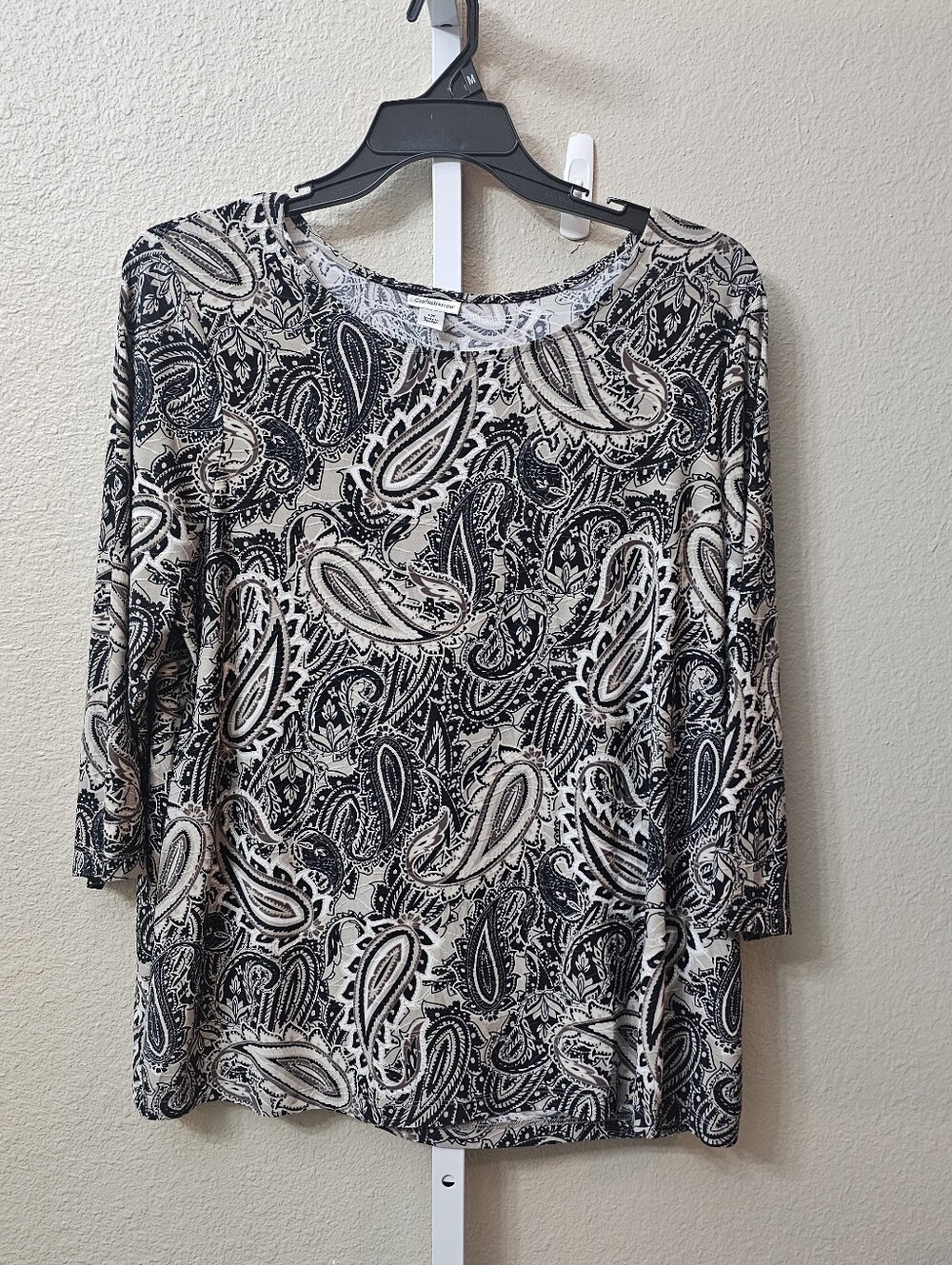 Croft & Barrow paisley print top